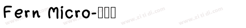 Fern Micro字体转换